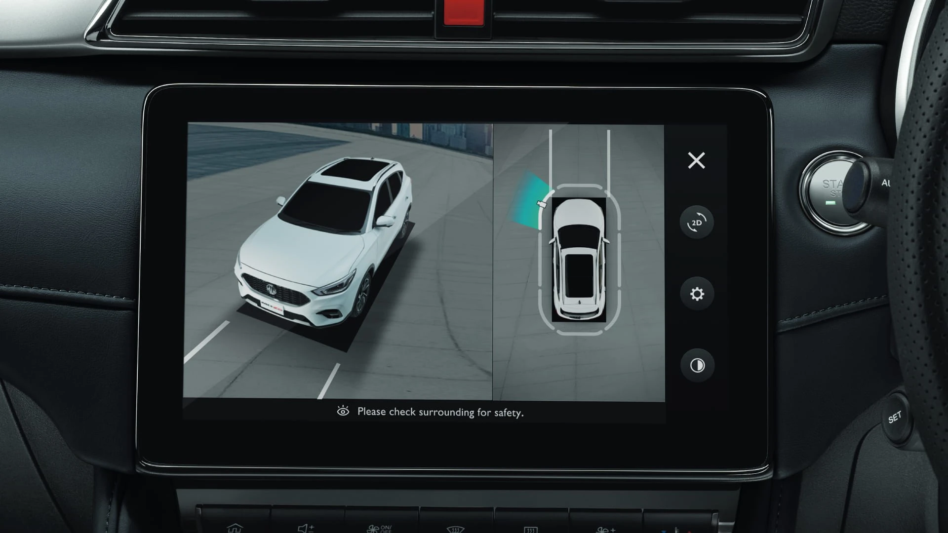 MG ZS – Camera 360° hiển thị 3D